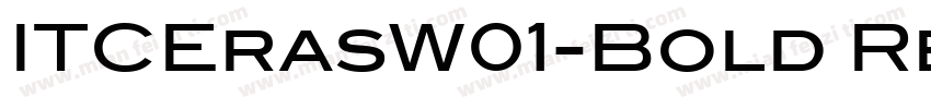 ITCErasW01-Bold Regu字体转换